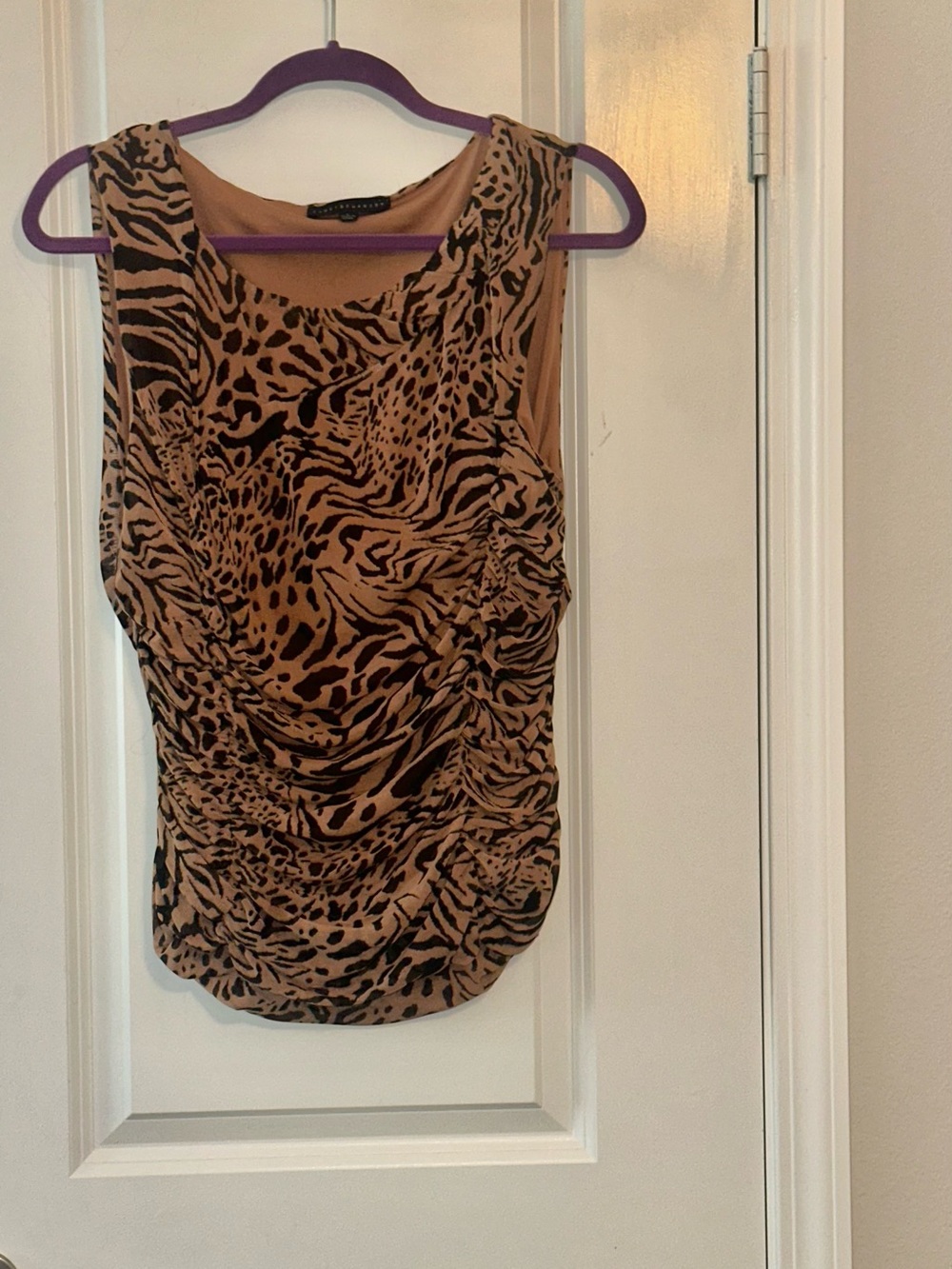 Jane Delancey Ruched Sleeveless Top